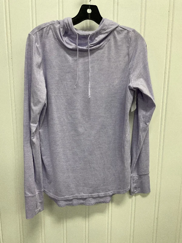 Top Ls By Reebok In Purple, Size:M