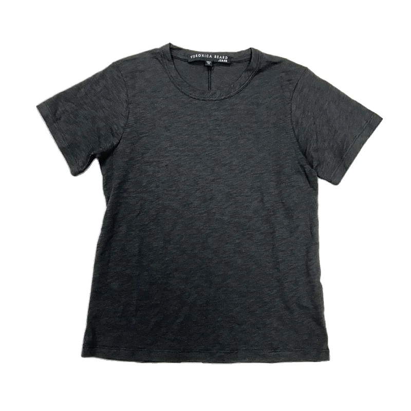 Top Short Sleeve By Veronica Beard In Grey, Size: Xs