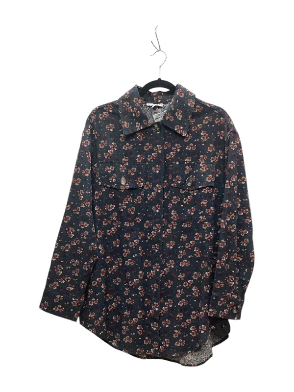 Top Long Sleeve By Clothes Mentor In Floral Print, Size: L