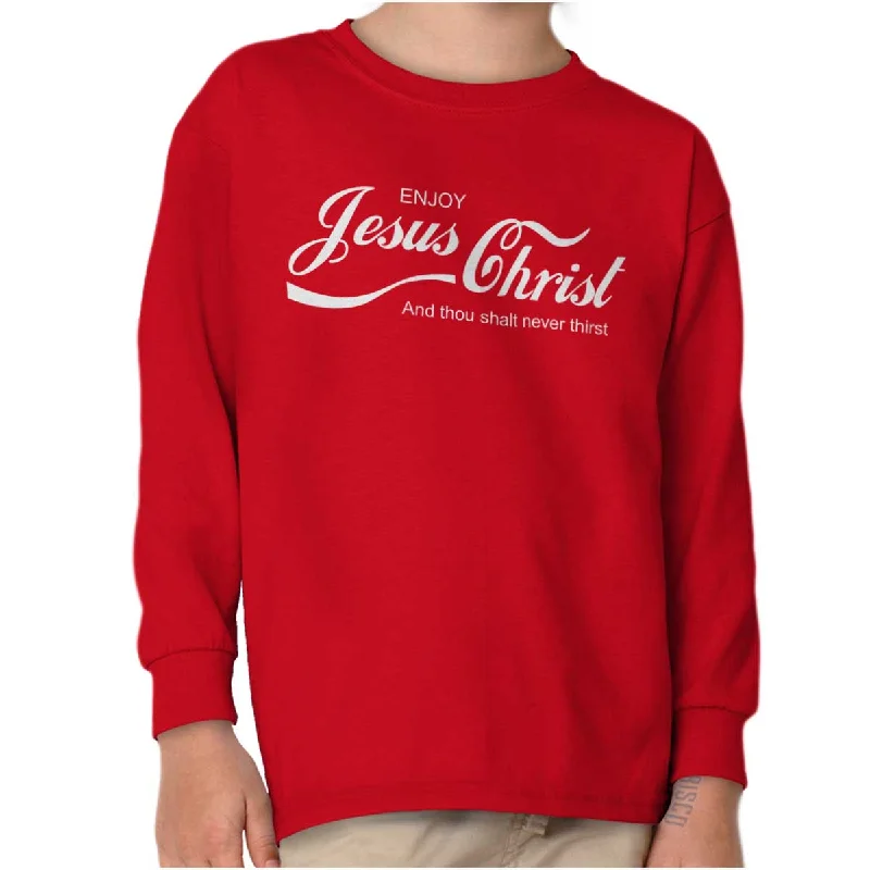 Enjoy Jesus Christ Youth Long Sleeve T-Shirt