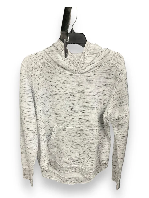 Athletic Top Long Sleeve Hoodie By Tek Gear In Grey, Size: L