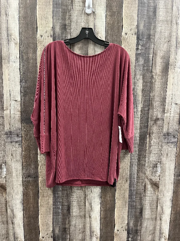 Top Long Sleeve By Chicos In Red, Size: Xl