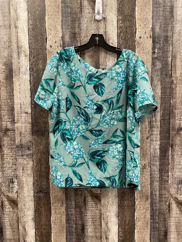 Top Short Sleeve By J. Crew In Floral Print, Size: Xl