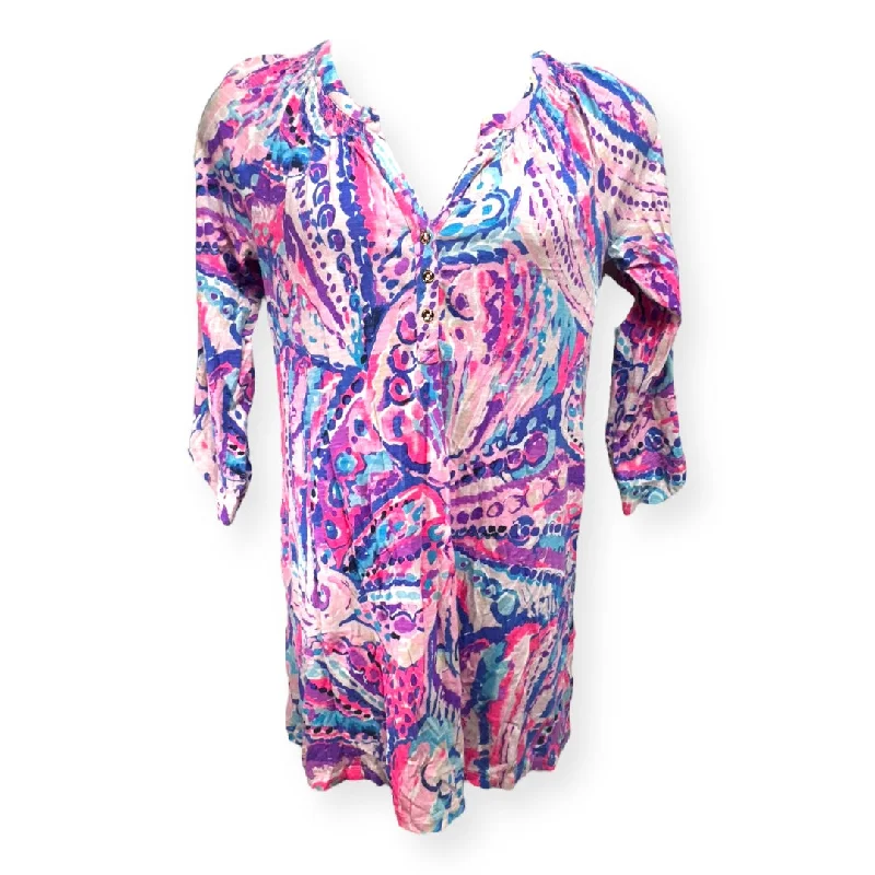 Multi-colored Tunic Designer Lilly Pulitzer, Size M