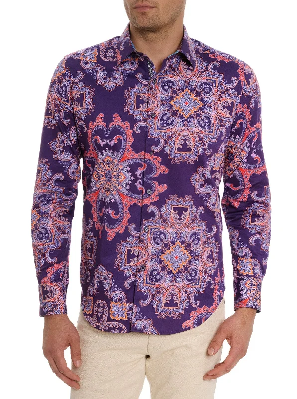 Robert Graham Casino Royale Classic Fit Sport Shirt - Purple