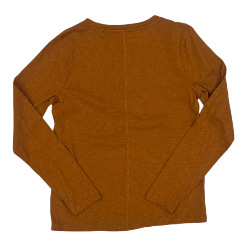 Top Ls Basic By J. Crew In Orange, Size:M