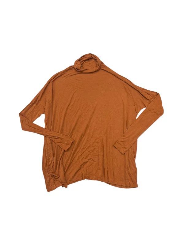 Top Long Sleeve By Clothes Mentor In Orange, Size: L