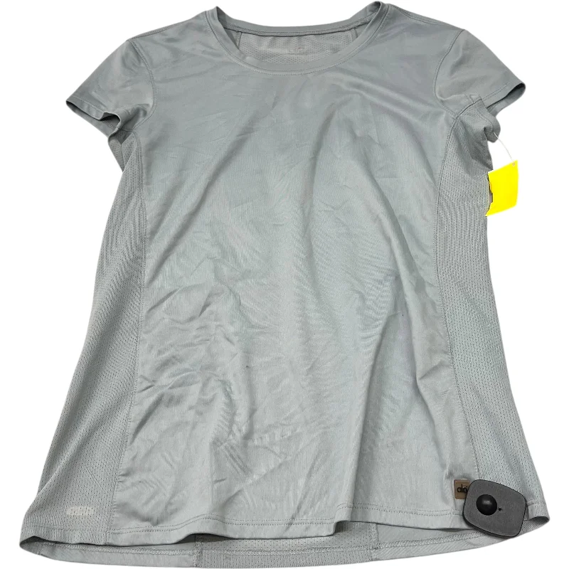 Athletic Top Short Sleeve By Alo In Grey, Size: M