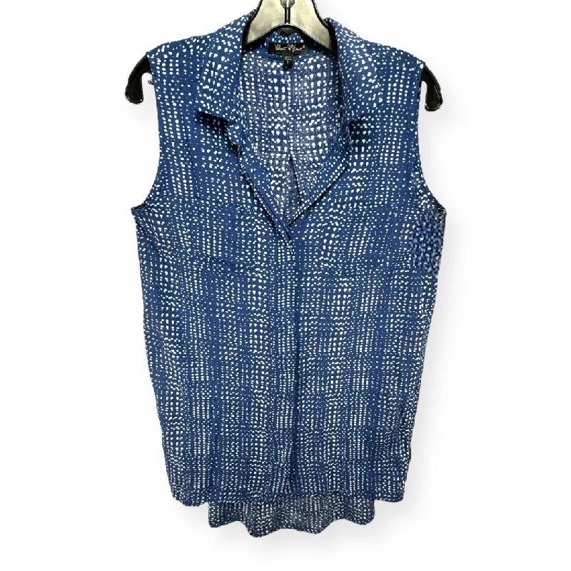 Blue Top Sleeveless Velvet Heart