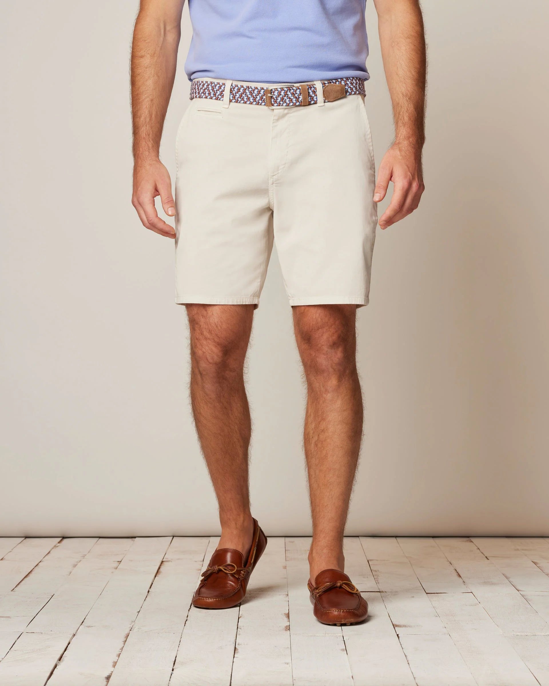 Johnnie-O Nassau Cotton Blend Shorts