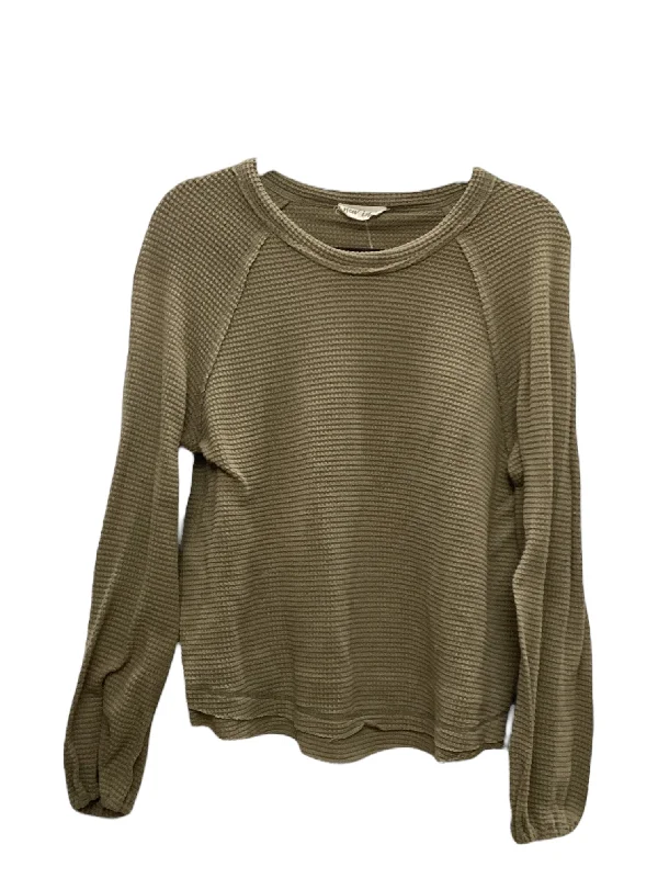 Top Long Sleeve By Clothes Mentor In Green, Size: M