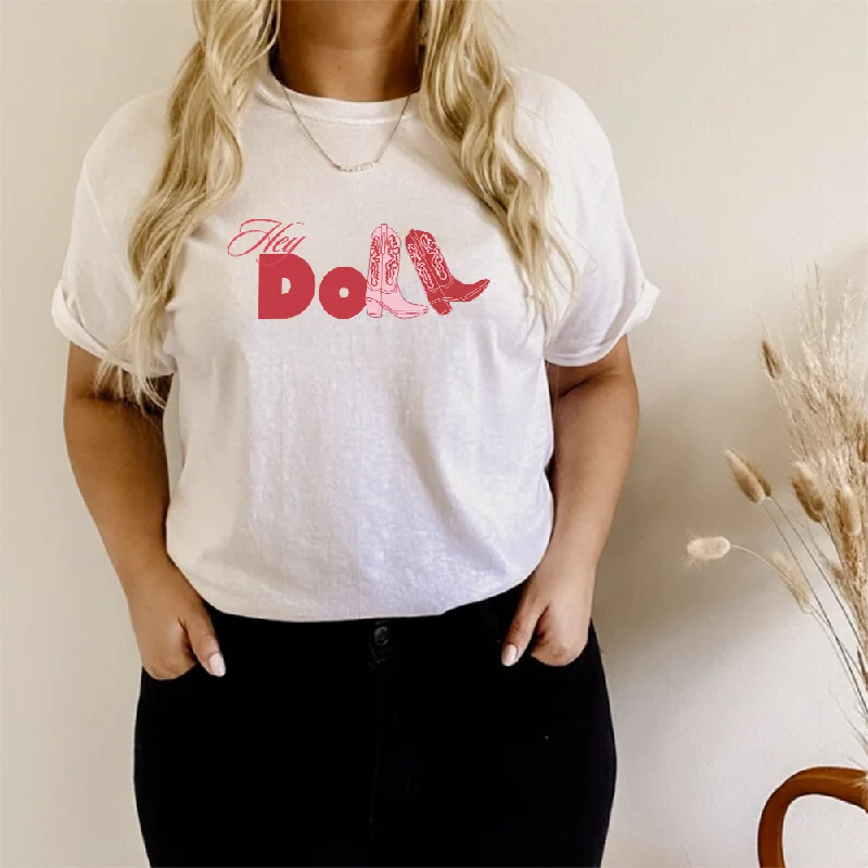 Hey Doll Cowgirl Graphic Women's T-shirt