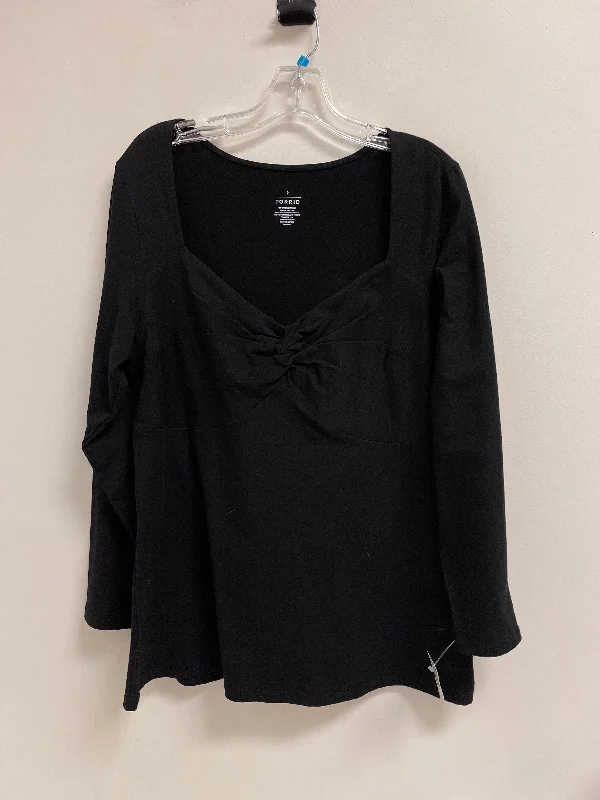 Top Long Sleeve By Torrid In Black, Size: 2x