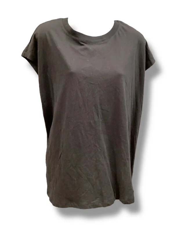 Top Short Sleeve Basic By H&m In Black, Size: M