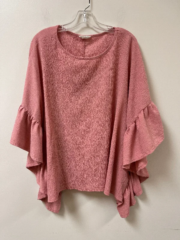 Top Short Sleeve By Fantastic Fawn In Pink, Size: M