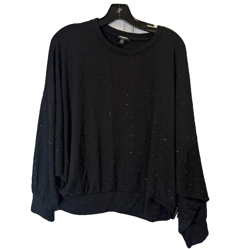 Top Long Sleeve By Express In Black, Size: L