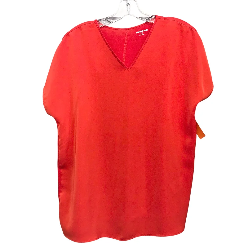 Top Ss By Lands End In Red, Size:M