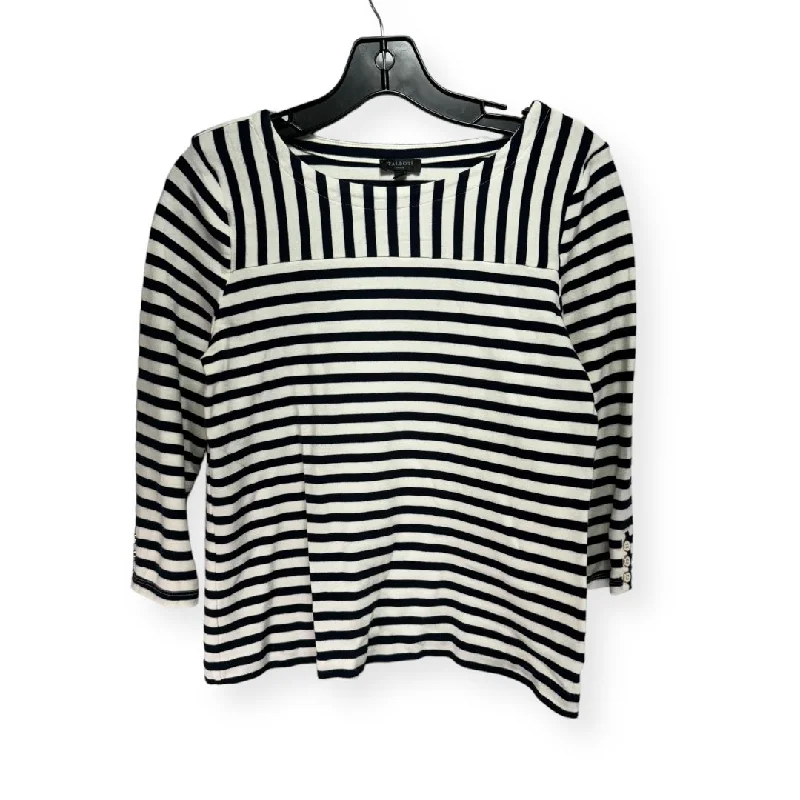 Striped Pattern Top 3/4 Sleeve Talbots, Size Petite  M