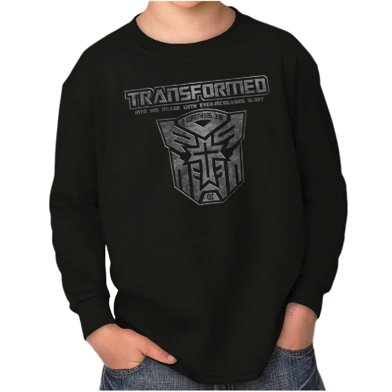 Transformed Christian Youth Long Sleeve T Shirt