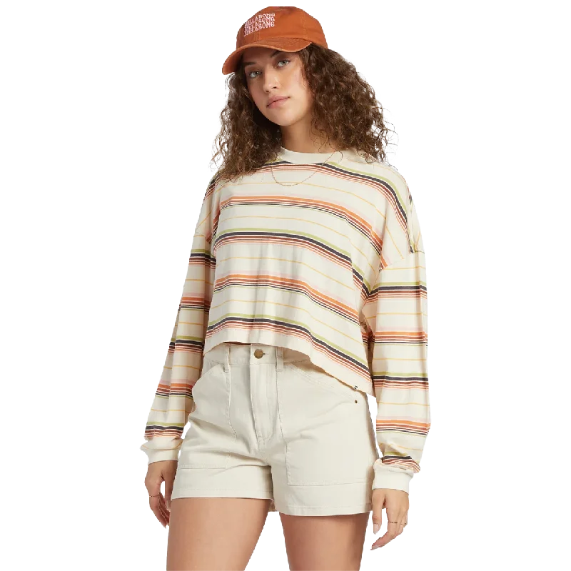 Women's Beach Boyfriend Stripe Crew