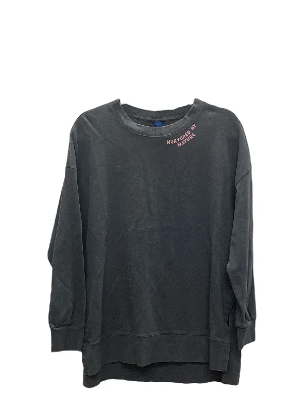 Top Long Sleeve By Old Navy In Grey, Size: S