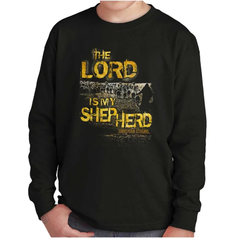 The Lord Is My Shepherd Youth Long Sleeve T-Shirt