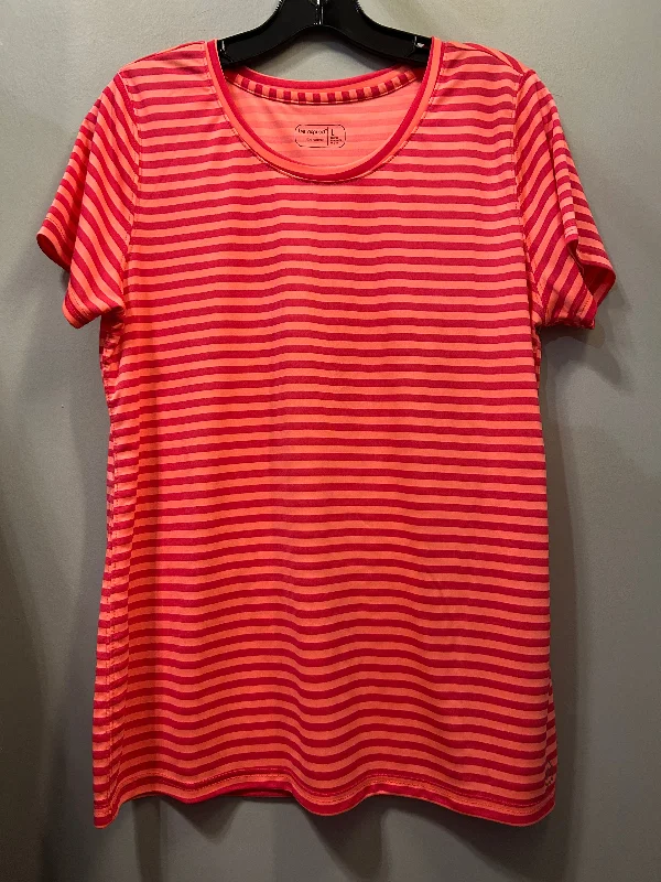 Top Short Sleeve Basic By Be Inspired In Orange, Size: L