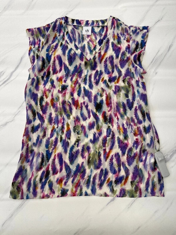 Top Short Sleeve By Cabi In Purple, Size: Xs