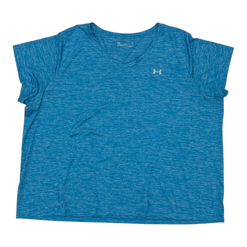 Athletic Top Ss By Under Armour In Blue, Size:3X