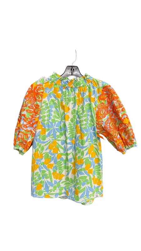 Top Short Sleeve By Thml In Multi-colored, Size: M