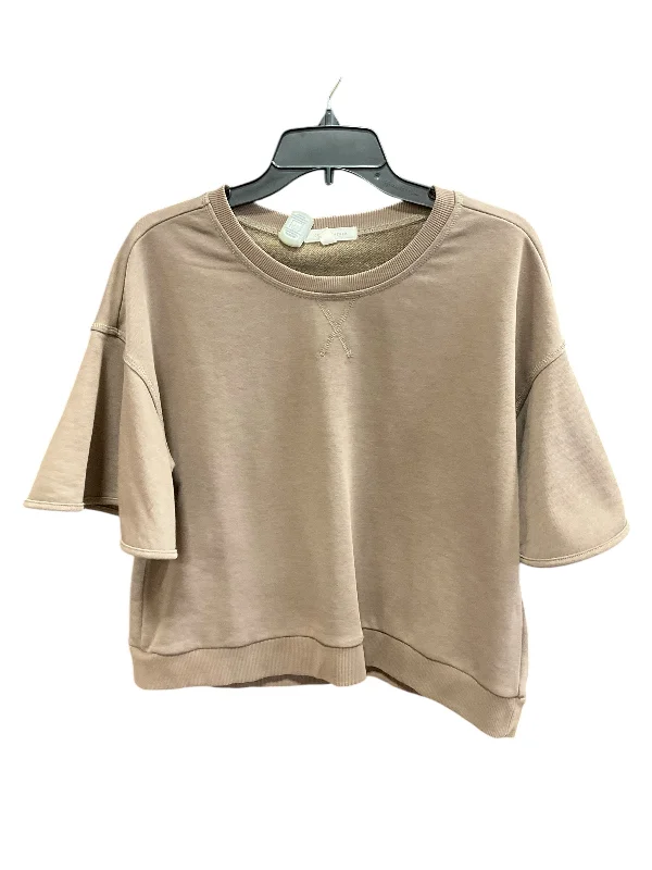 Top Short Sleeve Basic By Clothes Mentor In Brown, Size: M