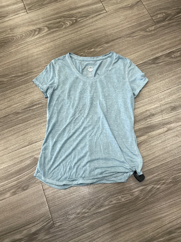 Athletic Top Short Sleeve By Te Verde In Blue, Size: M