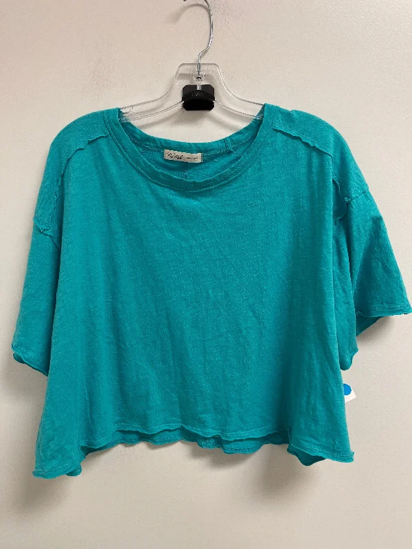 Top Short Sleeve By Clothes Mentor In Blue, Size: 1x