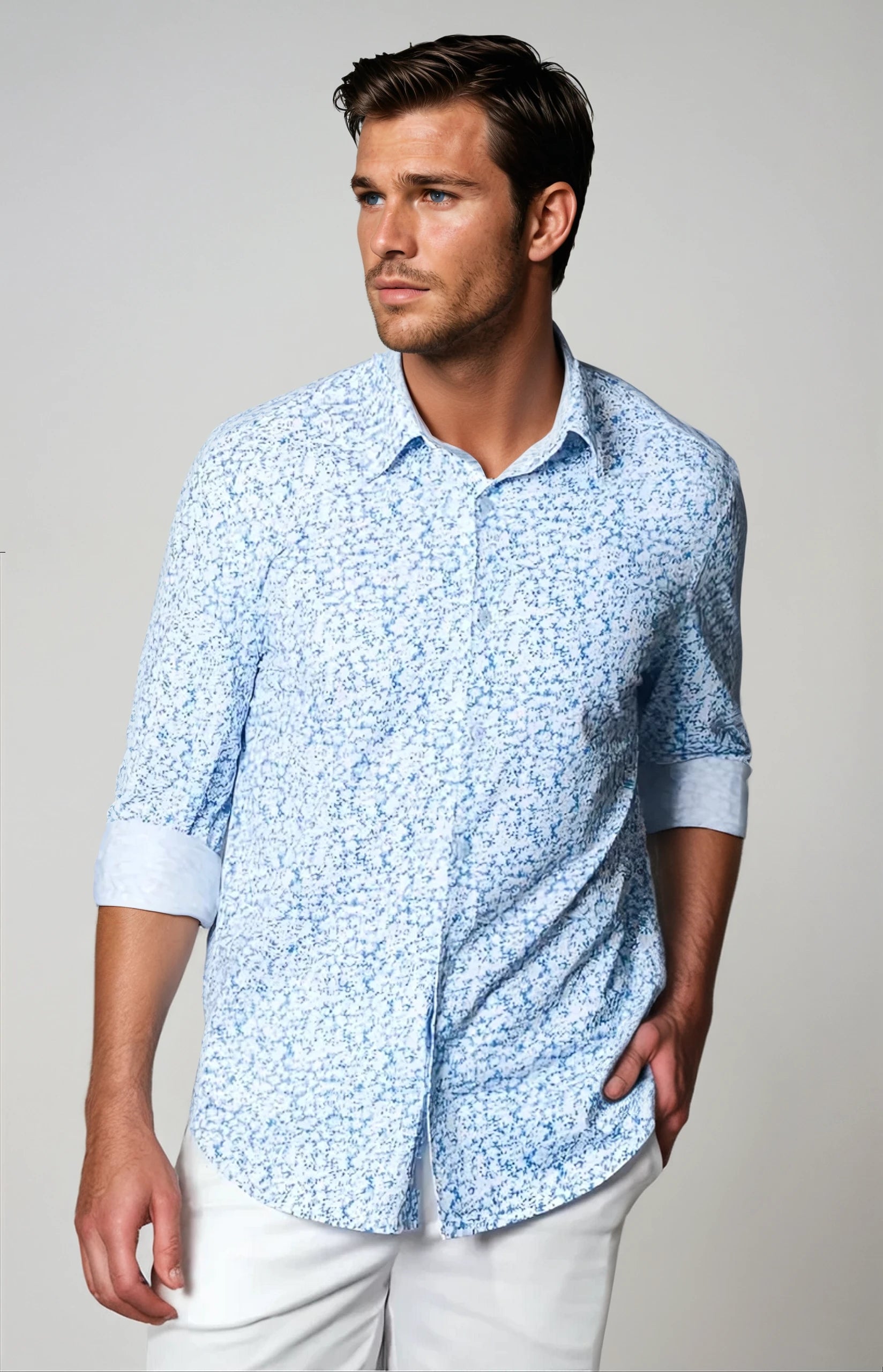 Five-O Floral Long Sleeve Tech Shirt