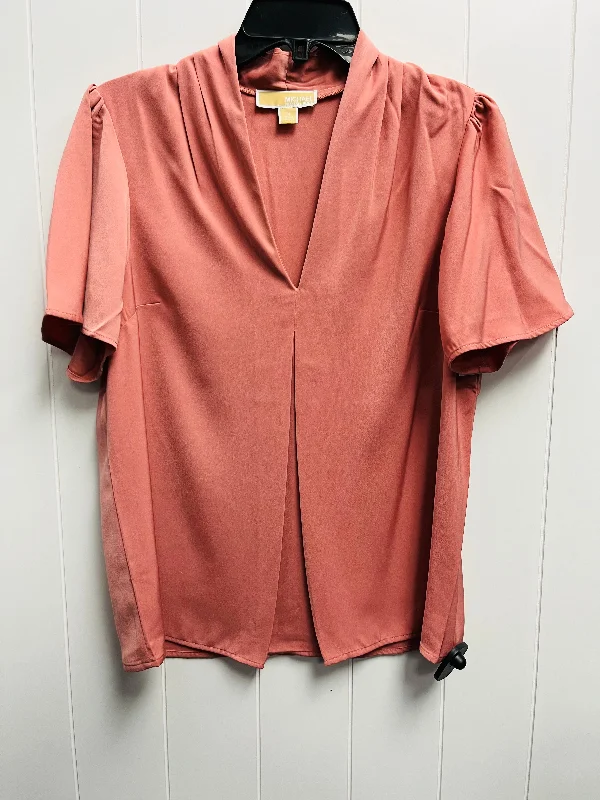 Top Short Sleeve By Michael By Michael Kors In Pink, Size: M