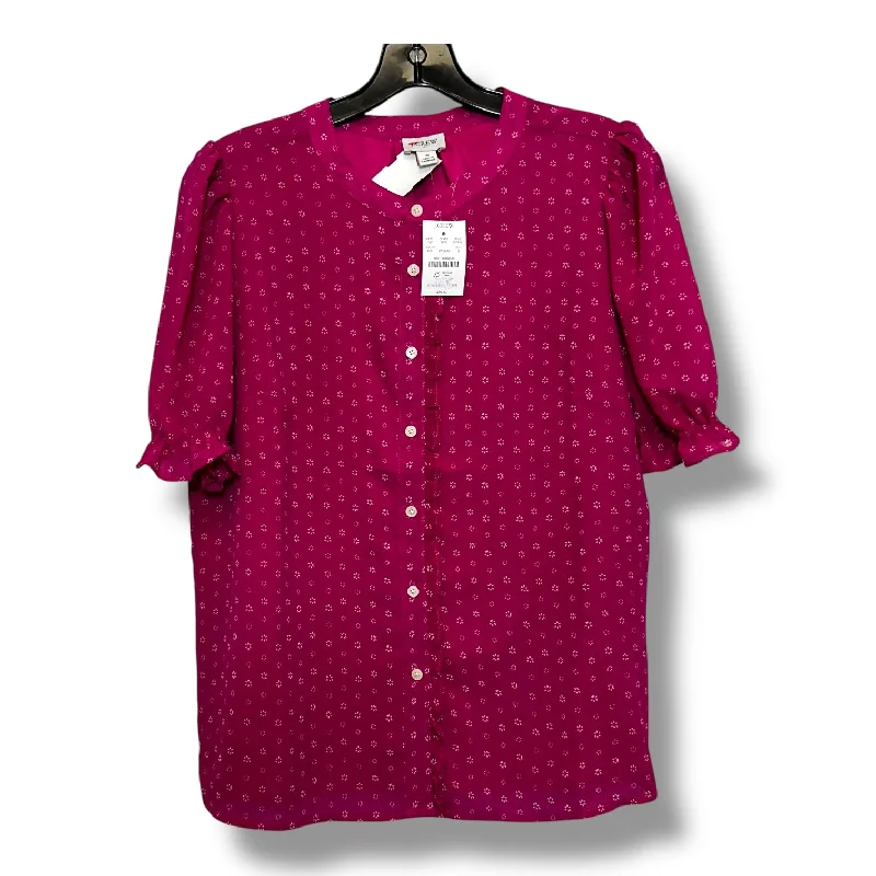 Top Short Sleeve By J. Crew In Pink, Size: S