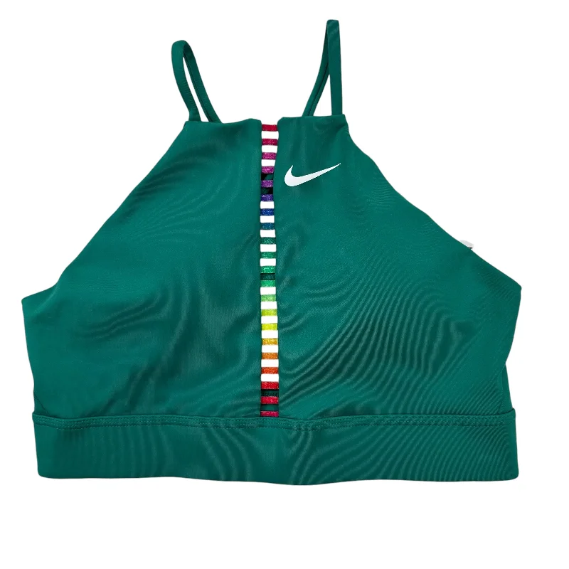 Athletic Bra By Nike In Green, Size: S