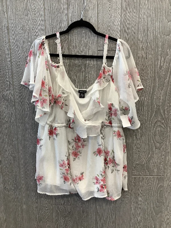 Top Short Sleeve By Torrid In Floral Print, Size: 3x