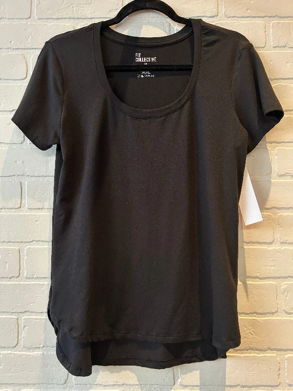 Top Short Sleeve Basic By FIT COLLECTIVE In Black, Size: M