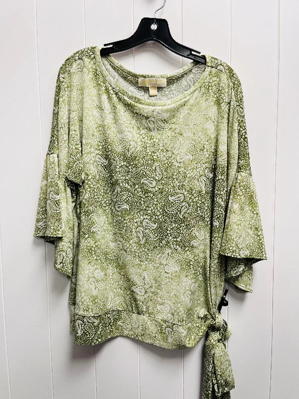 Top Short Sleeve By Michael By Michael Kors In Green, Size: 1x