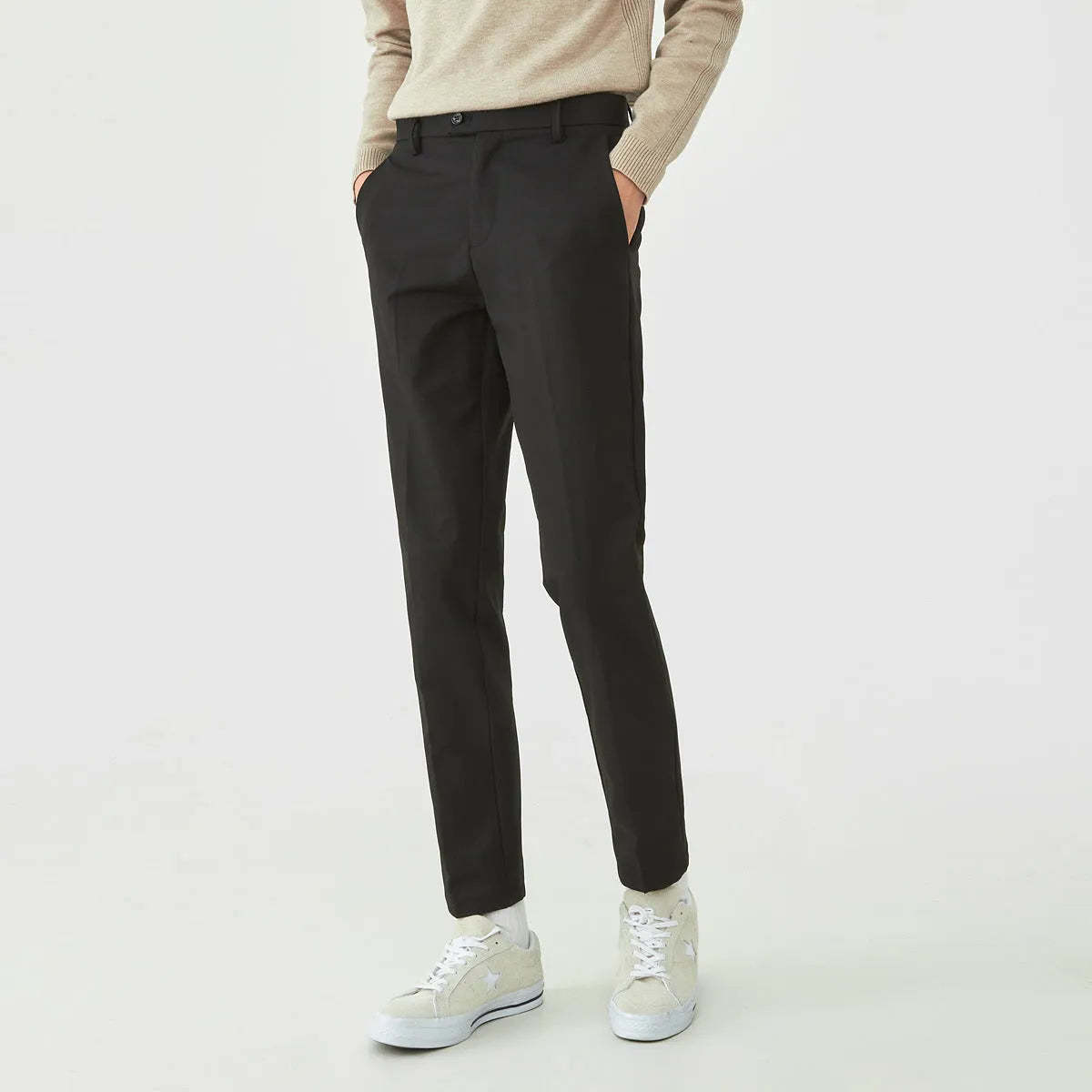 TIMEL | Slim Trousers