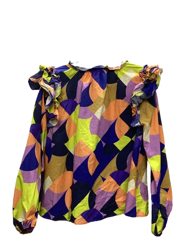 Top Long Sleeve By Peace Love World In Multi-colored, Size: L