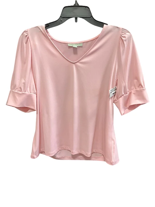 Top Short Sleeve By Clothes Mentor In Pink, Size: L