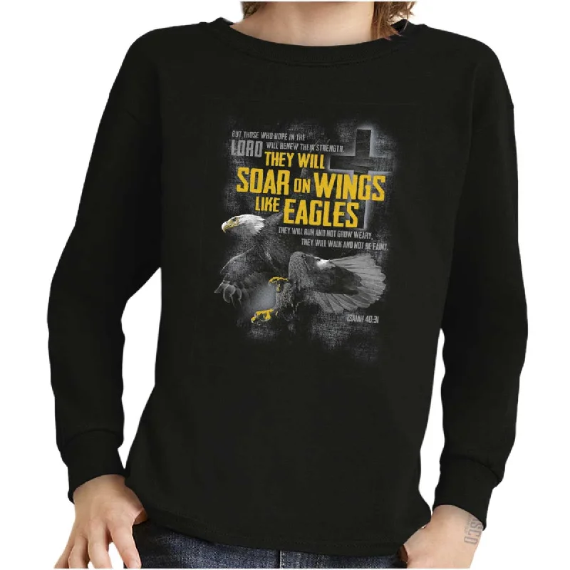 Wings like Eagles Youth Long Sleeve T-Shirt