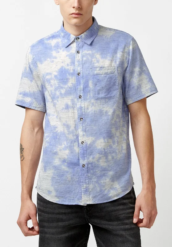 Sotar Tie Dye Blue Button Shirt - BM23919