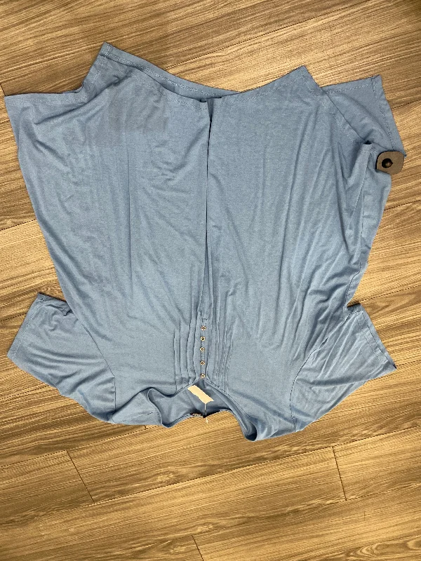 Top Short Sleeve By Clothes Mentor In Blue, Size: 22