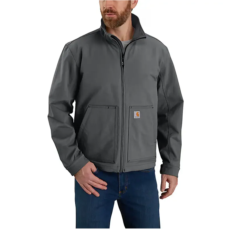 Super Dux™ Relaxed Fit Lightweight Soft Shell Jacket - 1 Warm Rating - Gravel