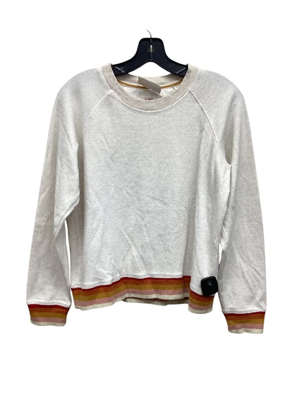 Top Long Sleeve By Faherty In Tan, Size: S