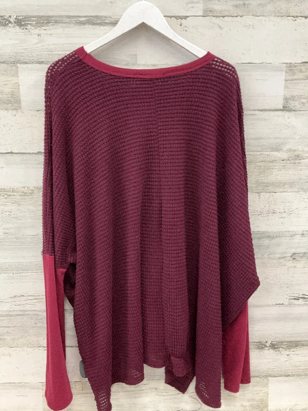 Top Long Sleeve By Heimish Usa In Red, Size: 3x