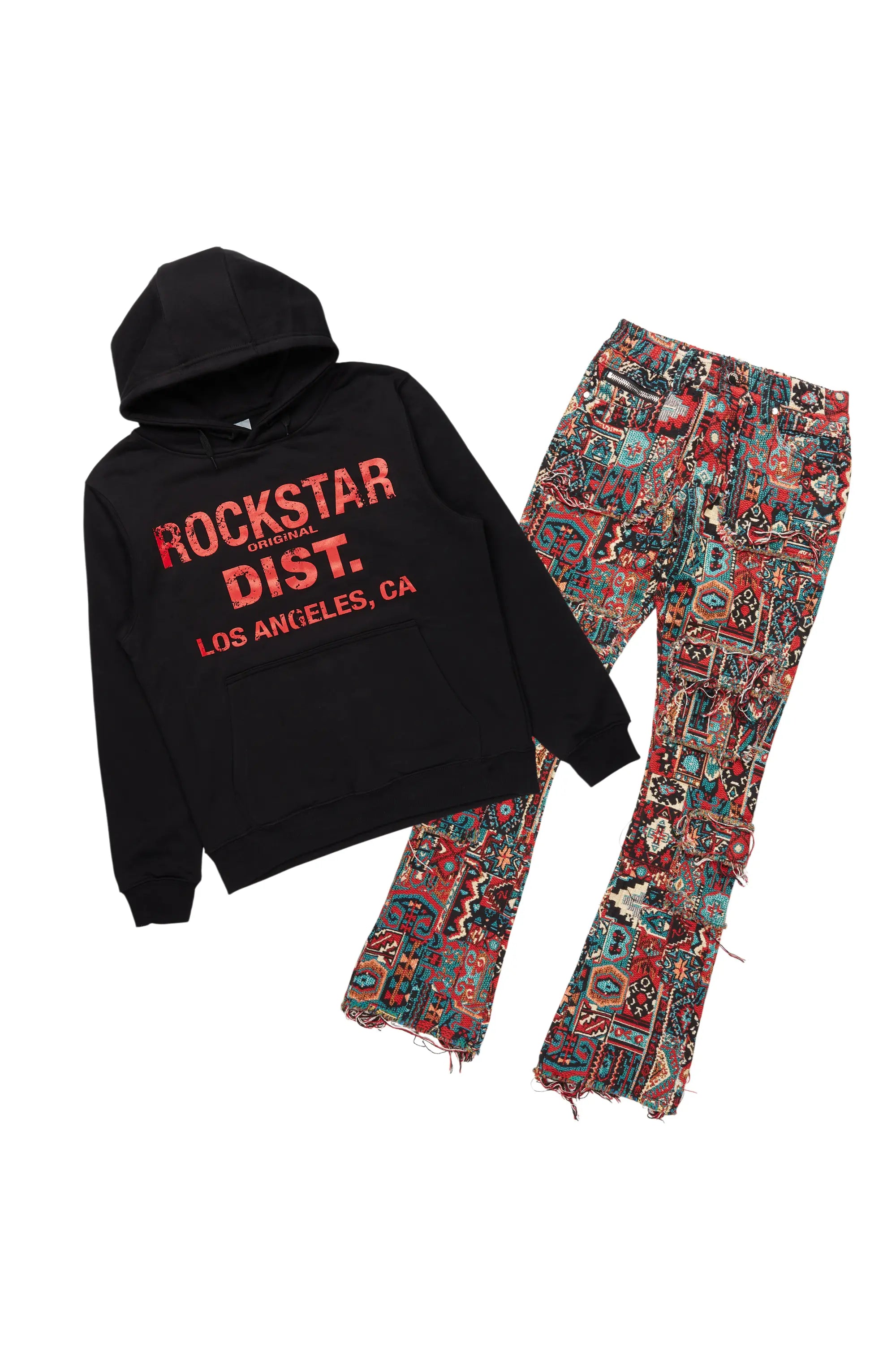 Lake Black/Red Hoodie/Tapestry Jean Bundle